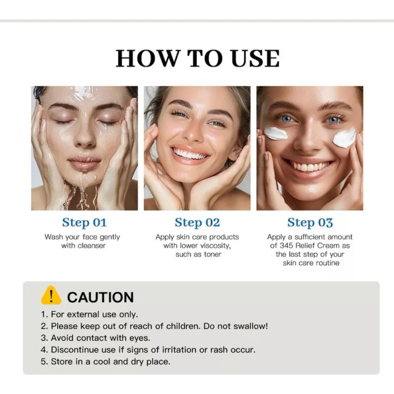 345 Crema Hidratante Facial Calmante
