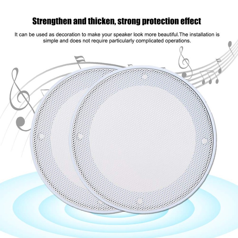 White Round Speaker Cover Ceiling Speaker White Cover Metal Cold