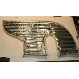 Penske NEW Exhaust header heatshield w/ eyelits flexible 30" x 18"  NICE NASCAR