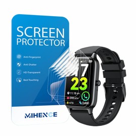 MIHENCE Screen Protector for P97 1.57'' Fitness Tracker Smartwatch, TPU HD Protective Film Compatible for Dyurwa/Soudorv 1.57" Fitness Tracker Smartwatch (6 PCS)