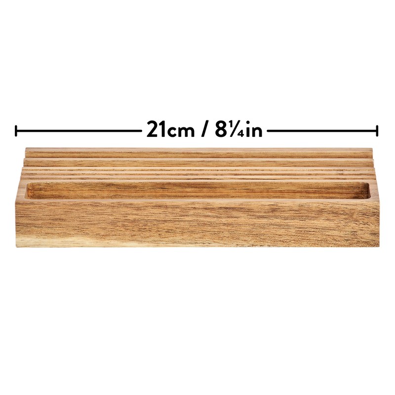 Gentlemen’s Hardware Wooden Desk Organiser with Phone Stand - Contains