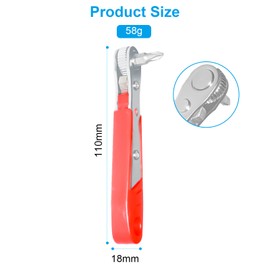 Mythosurge Ratchet Wrench Magnetic, 110 mm Mini Ratchet Screwdriver Angle Screwdriver with High Torque Drive for Home Garage