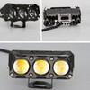 Yolispa Motorcycle Additional Headlight Fog Light, Three Light Modes LED