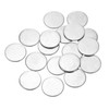 sourcing map 60Pcs Stainless Steel Disc, 7/8"(22mm) Dia 0.05"(1.2mm) Thick