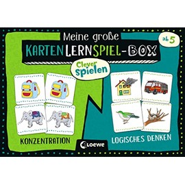 Loewe Verlag Clever Spielen - Meine große KartenLernSpiel-Box - Concentration/Logical Thinking: Card Games for Preschool Children from 5 Years