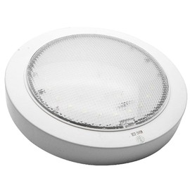 Riloer 12V 9W Car LED Interior Roof Light, Warm Lighting Ultra Thin Spot Light Round Reading Lamp, Universal for Vans Trailers Caravans Lorries Car Boots