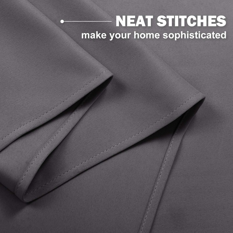 NICETOWN Blackout Kitchen Window Curtains - Thermal Insulated Blackout Grommet-Top