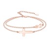 OHAYOO Infinity Bracelet Women's 925 Sterling Silver Rose Gold Bracelet