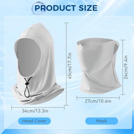 4ucycling Balaclava Face Mask - UV Protection Breathable Cooling Full Face Mask, Face Cover for Fishing Running Outdoor