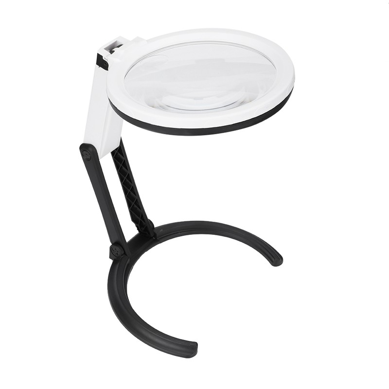 130mm Thick Table Magnifier LED Lighted Magnifying Glass Lamp Magnifier