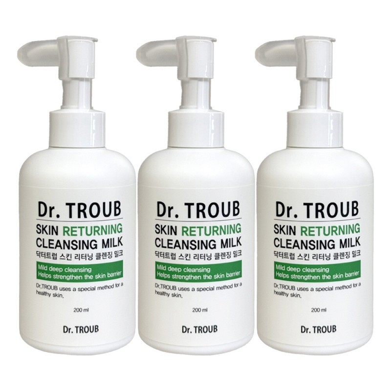 Sidmool Dr. Trupp Skin Returning Cleansing Milk 200ml 3 Pieces