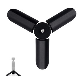Mini Tripod for DJI OSMO Pocket 3 & 2, Portable Tripod Stand Tabletop Mount Lightweight Selfie Stick Comfortable Grip Practical Digital Device Accessories Camera Parts(Black)