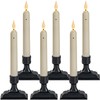 Homemory Battery-Operated LED Window Candles - Set of 6 Ivory