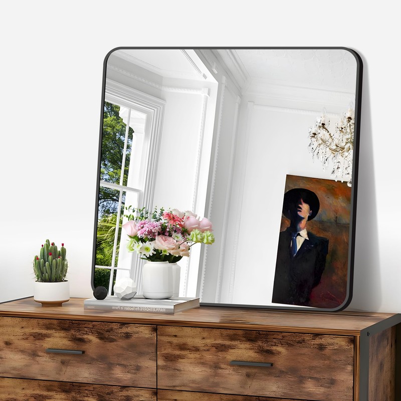 FORBATH Bathroom Mirror 30" x 30", Large Square Wall Mirror