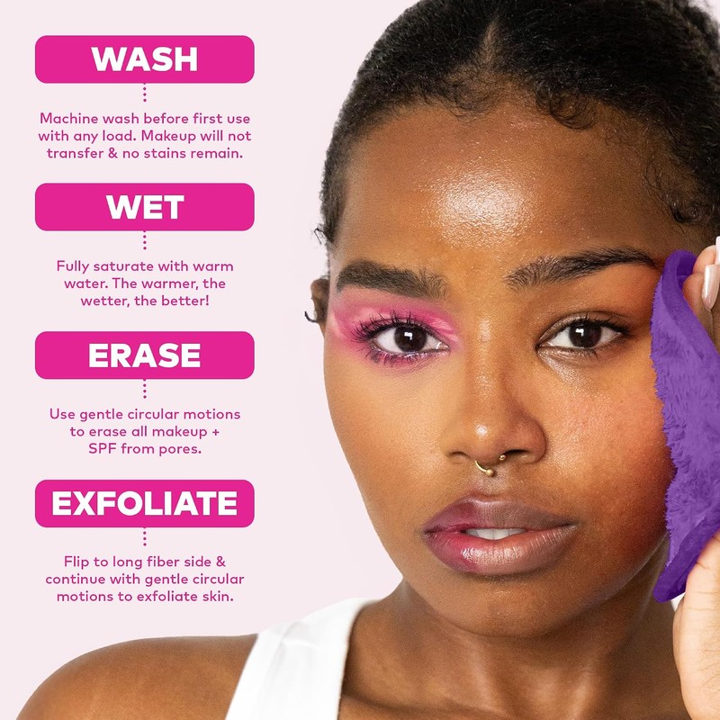 Makeup Eraser, 7-Day Set, Erase All Makeup with Just Water,