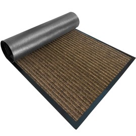 Gorilla Grip Original Low Profile Rubber Door Mat, 35x23, Heavy Duty, Durable Doormat for Indoor and Outdoor, Waterproof, Easy Clean, Home Rug Mats for Entry, Patio, Busy Areas, Brown