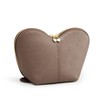 Kattee Heart Shaped Cosmetic Bag,Khaki