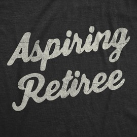 Crazy Dog T-Shirts Aspiring Retiree Baby Bodysuit Funny Sarcastic Graphic Novelty Jumper for Infants Funny Baby Onesies Cool Office Onesie Novelty Onesie Black - 24 Months