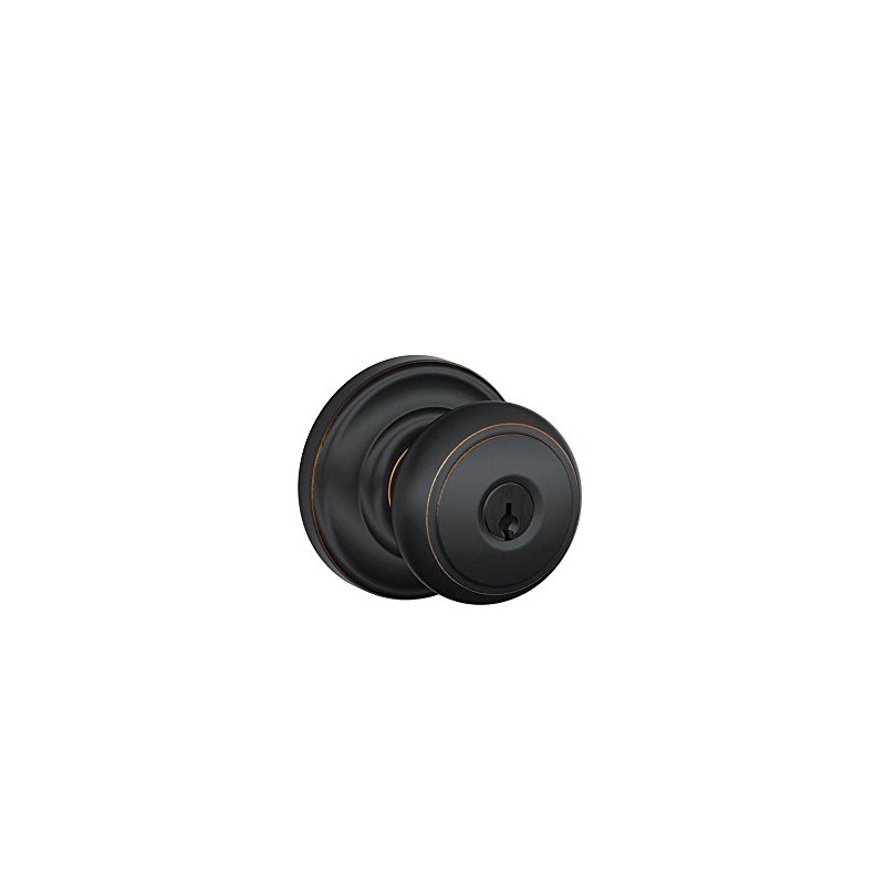 Schlage F51A and 716 and Andover Keyed Entry Knob, Aged
