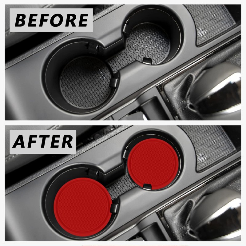 ZSDY Car Cup Coaster, 4PCS Universal Auto Non-Slip Cup Holder