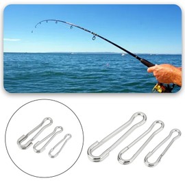 OTOTEC 60 Pcs 6 Size Hawaiian Quick Swivel Connectors Suitable for Sea Fishing Freshwater Saltwater Fishing Suitable for Fishing Sea Fish Bass