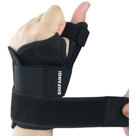 Trigger Thumb Splint for Left Right Hand,Thumb Spica Support Brace Wrist Stabilizer for Pain, Carpal Tunnel, Sprains, Arthritis, Tendonitis with Adjustable Strap for Men Women(Detachable Splints)
