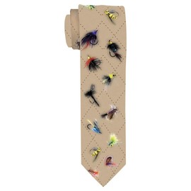 Fisherman Gifts Fish Lure Tie Fishing Tie for Men Fly Fishing Tie Fishermens Bass Fishing Necktie