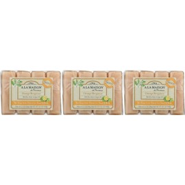 A LA MAISON Orange Bergamot Value Pack Bar Soap Craft Paper 4x3.5 Fl Oz, 3 Pack