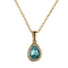 LuckyLy Collar para Mujer con Baño de Oro 14k, Cadena
