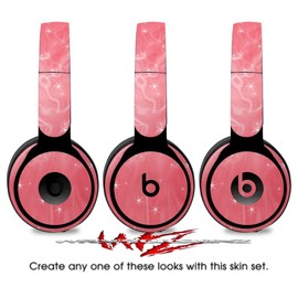 Skin Decal Wrap Works with Original Beats Solo Pro Headphones Stardust Pink Skin Only Beats NOT Included