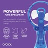 O2COOL Deluxe Handheld Battery Powered Water Misting Fan (Dark Blue)