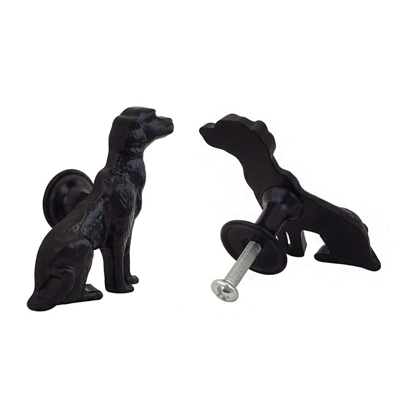 Mizhang Cabinet Knobs Drawer Knobs,Cute Metal Dog Decorative Knob Pulls