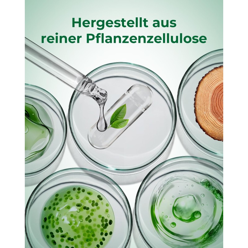 MéipaLien Size 000 Empty Vegan Capsules (100 Count), Clear Empty