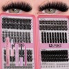 Kit De Extensión De Pestañas Diy Con Pestañas Inferiores
