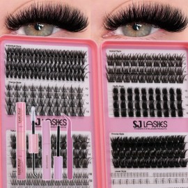 Kit De Extensión De Pestañas Diy Con Pestañas Inferiores
