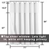 Barossa Design Hotel Style Cotton Shower Curtain with Snap-in Fabric