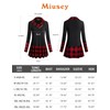 Miusey Tunics for Women Ladies Athletic Long Sleeve Decorative Button