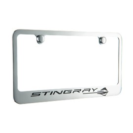 Corvette C8 Stingray Chrome License Plate Frame