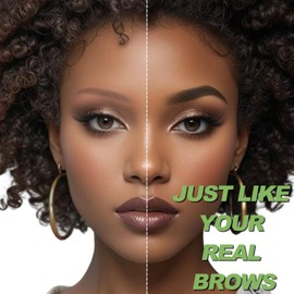 Microblading Eyebrow Pen, Waterproof Eyebrow Pencils for Women Hair Like Natural Brow Contouring Pen, Precise Thin Four Forks Tip Liquid Brow Filler Pencil Long Lasting Smudge Proof, Black Brown