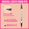 iMethod Curved Eyebrow Pen - 2-in-1 Dual-Ended Eyebrow Pencil with