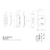Carlisle Brass BAE5025 EASI-T Bathroom Lock 64MM Residential, Matt Black