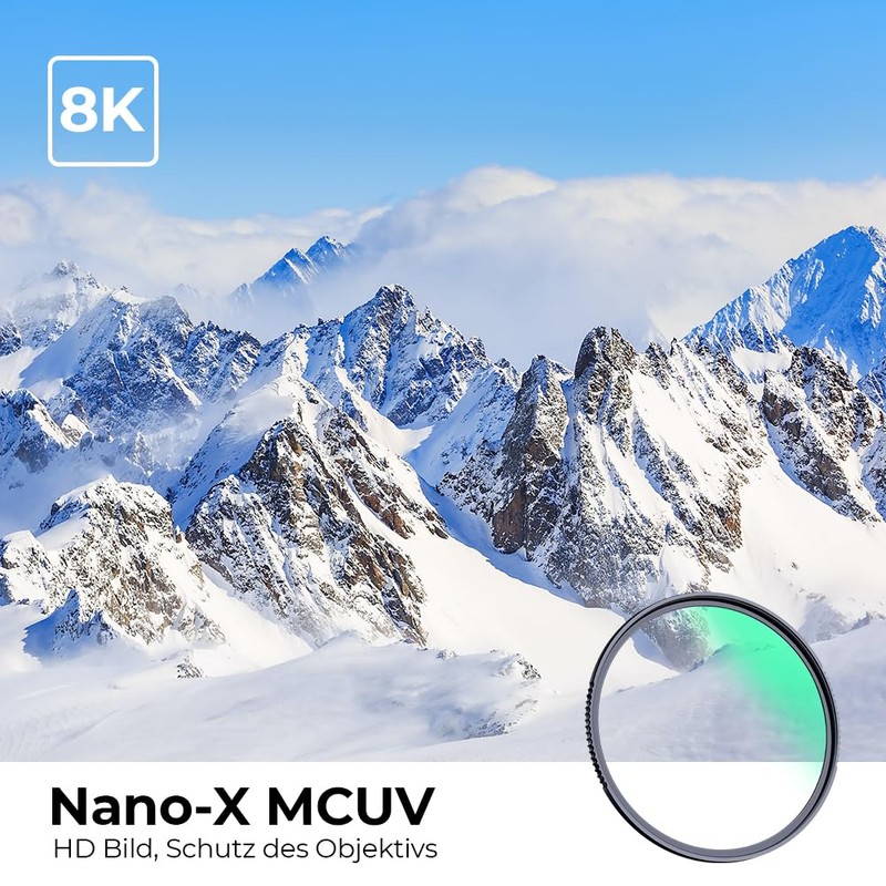 K&F Concept Nano X-Series UV Filter 39 mm Bulkhead Glass