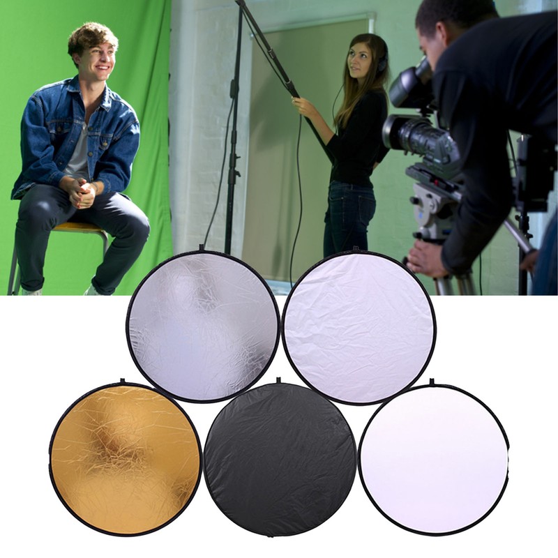 Light Reflector 80CM 5 in 1 Multi Disc Collapsible Circular