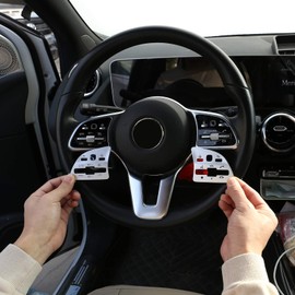 For Benz A B C E Class W177 W247 W205 W213 GLA X156 GLB X247 GLC X253 GLS X167 CLA W118 EQC 2020 2021 Car Steering Wheel Buttons Sequins Decoration Sticker ers