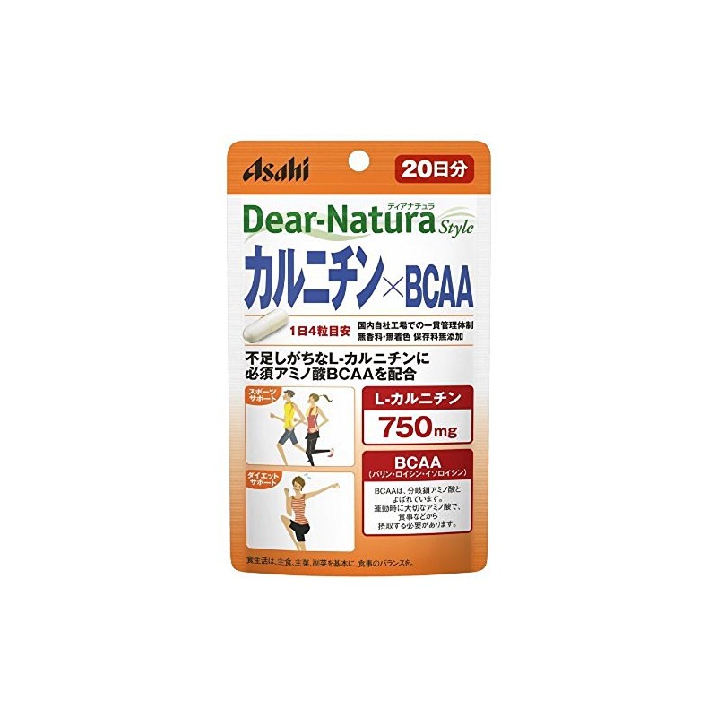 Asahi Group Foods Dianatula Carnitine, 20 Day Supply, 80 Tablets