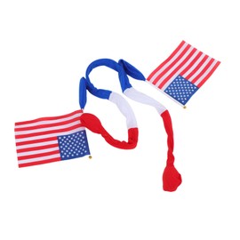 FOMIYES American Flag Headband Lightweight Independence Day Party Hair Accessories with Handswing Design for Patriotic Celebrations Labor Day Graduation Outdoor Events