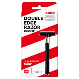FEATHER High Stainless Double Edge Holder 1 Set