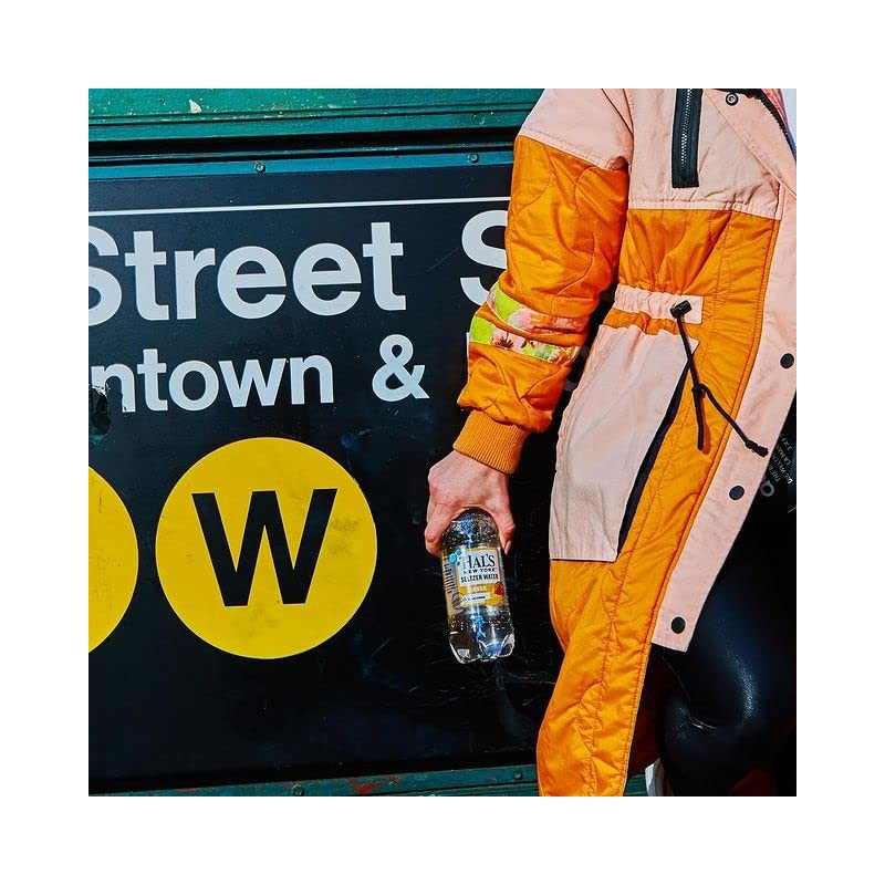 Hal's New York Seltzer Carbonated Mango Flavored Sparkling Water, Zero