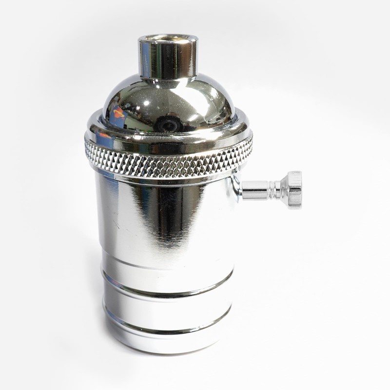 MECCANIXITY Lamp Switch Knob Replacement Silver Tone Metal On/Off Light