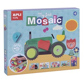 Apli Europe 17652 My First Mosaic Wooden 15 Pieces Multi-Coloured